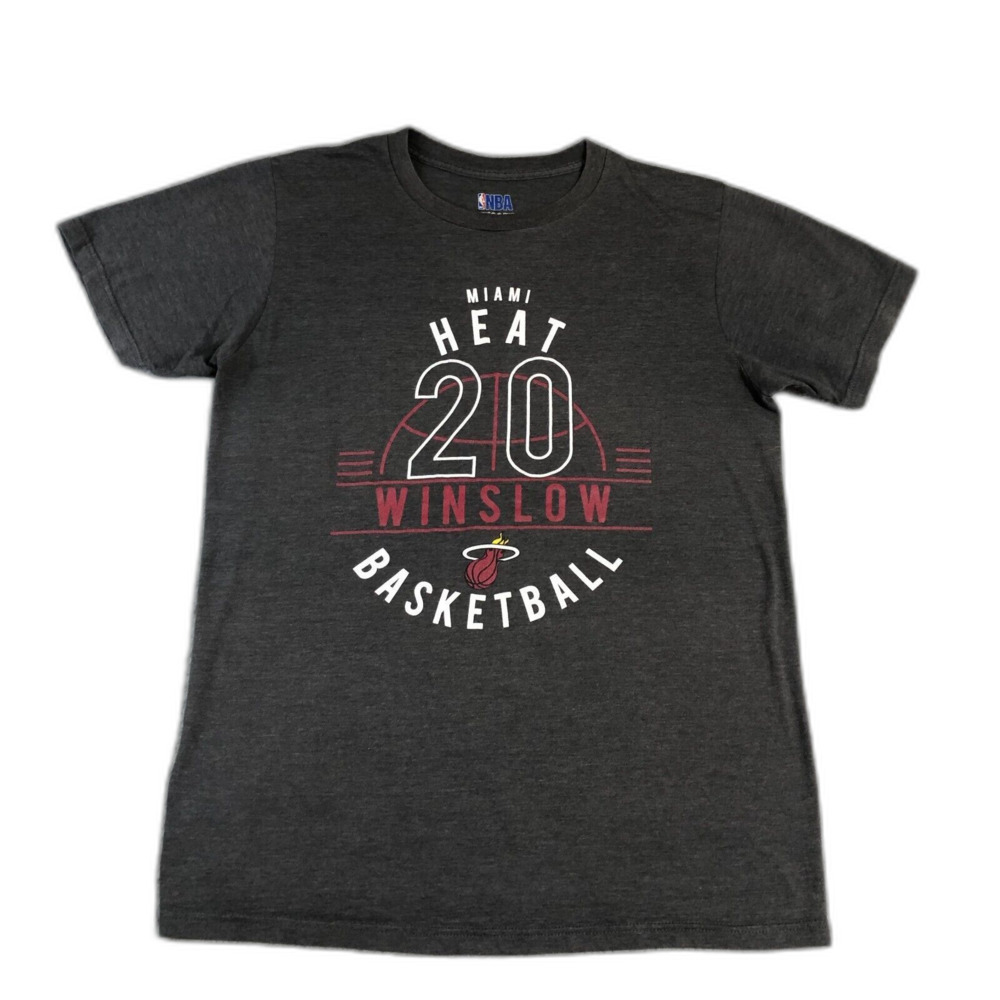 Nba Shirt Mens Medium Dark Gray‎ 20 Winslow Basketball Crew Neck Sportswear Tee